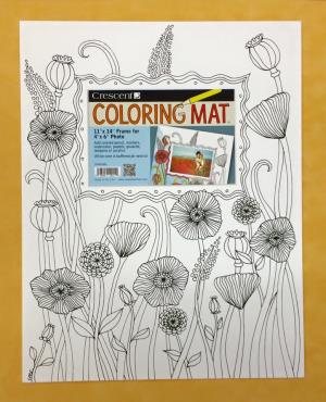 11x14 Flower Garden Coloring Mat