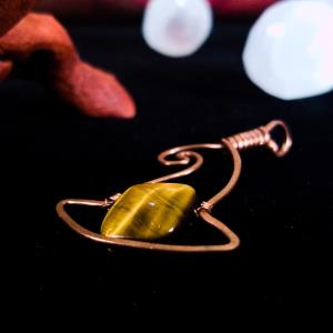 Witch Hat - Tiger Eye Pendant