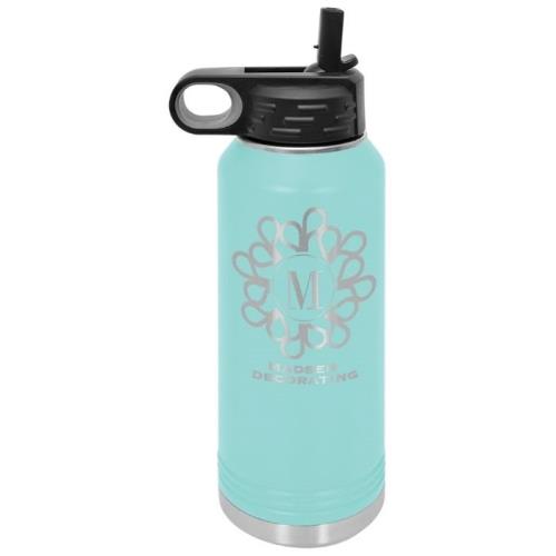 32 oz Stainless Steel Water Bottle Teal