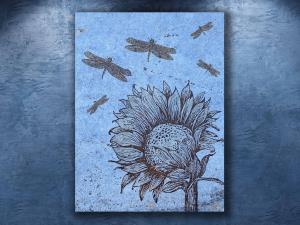 Personalized Sunflower Garden Tile