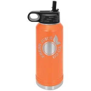 32 oz Stainless Steel Water Bottle Orange
