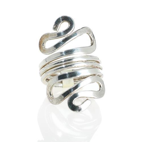 Sterling Silver Designer Wrap Ring