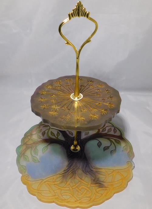 Tree of Life Two Tier Resin Tray