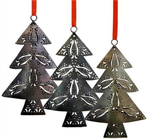 Recycled Metal Tree Ornament - India