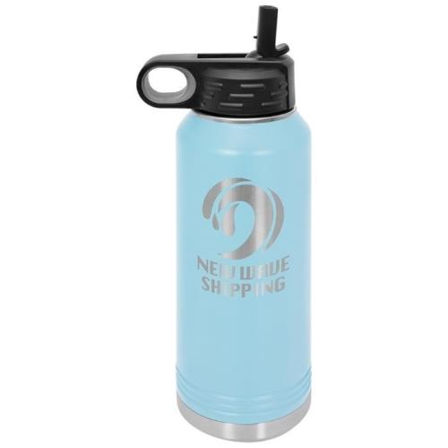 32 oz Stainless Steel Water Bottle Light Blue