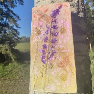 Sunset Botanical Mix No.1 - Plaster Cast Resin Art