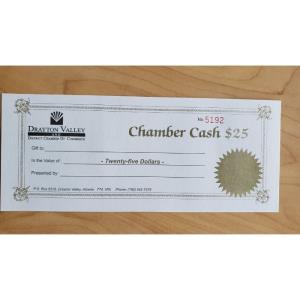 $25 Chamber Cash