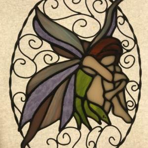 Stained Glass Garden Fairy