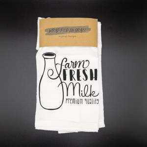 Decorative Flour Sack Towel - Farm Fresh Milk
