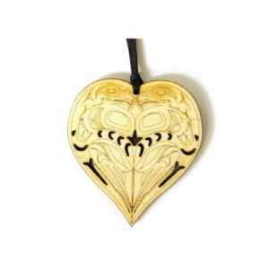 Reclaimed Pine Renewal Spirits Ornament - Heart