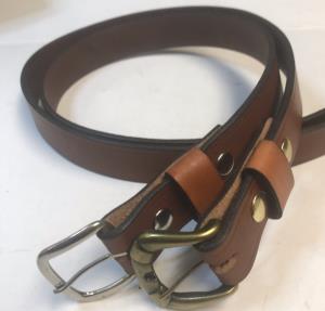 Unisex leather belt