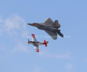 Heritage Flight - Raptor and Mustang - Photographic Print