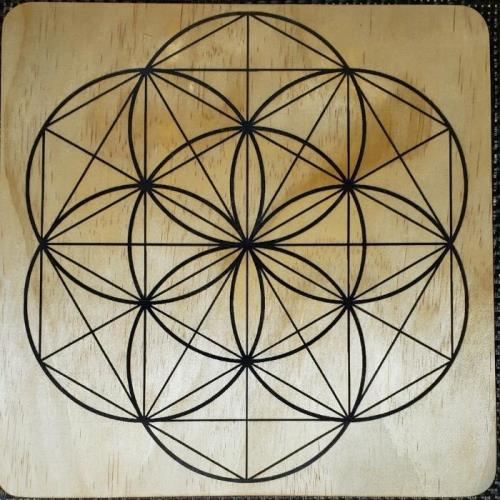 Crystal Grid Board - Seed of Life Small (6" - 8")