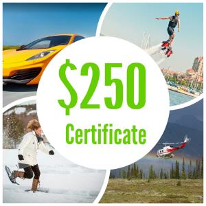 Epic Experiences $250 Gift Certificate