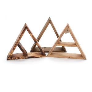 Triangle Shelf - Burnt Wood, no divider