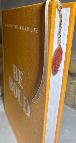 Fall Leaf Bookmarks - 3.5” - Red Brass
