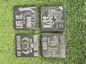 Golf Slate Coasters | Personalized Gift