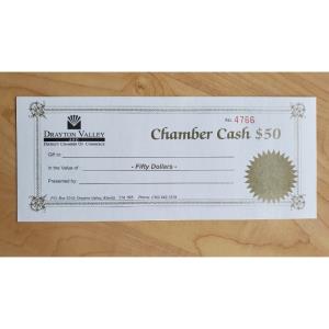 $50 Chamber Cash