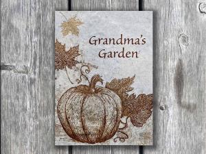 Pumpkin Personalized 6X8 Garden Tile
