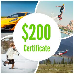 Epic Experiences $200 Gift Certificate