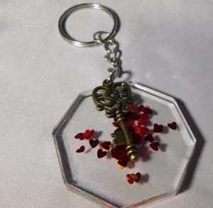 Octagon Shaped Keychains