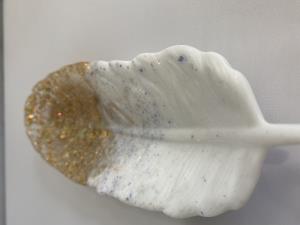 Resin Feather Dish