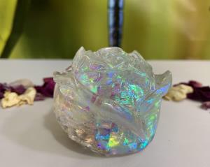 Rose Decor/Paperweight - Colour Shifting